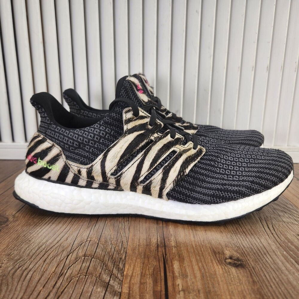 Adidas Ultraboost DNA Animal Pack Zebra Sneakers Mens Sz 10 Running Shoes FZ2730